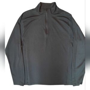Marmot Polartec Base Layer Shirt Mens Large Black 1/4 Zip Outdoor Preppy Sporty